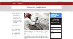 Desktop Screenshot of crystalautobodyrepairs.com